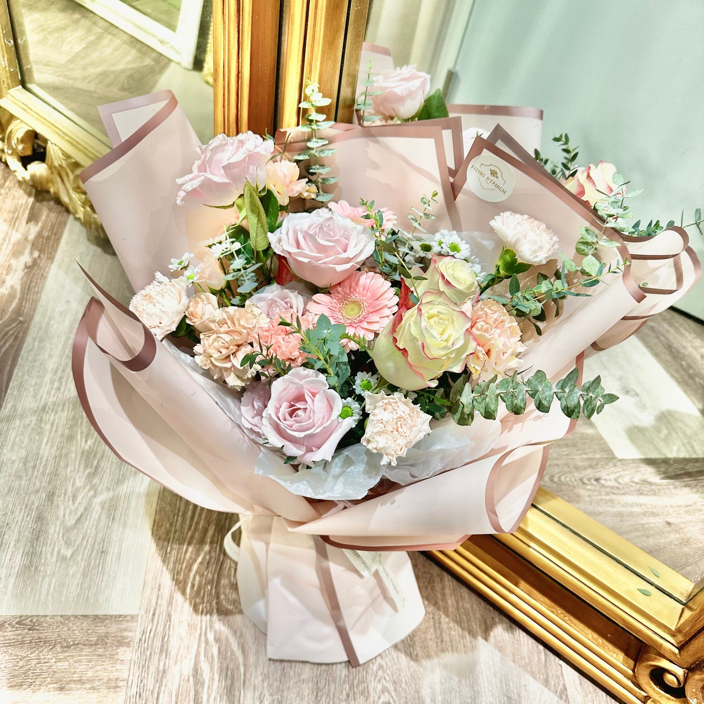 Blush Blooms Arrangement - Fresh Flowers