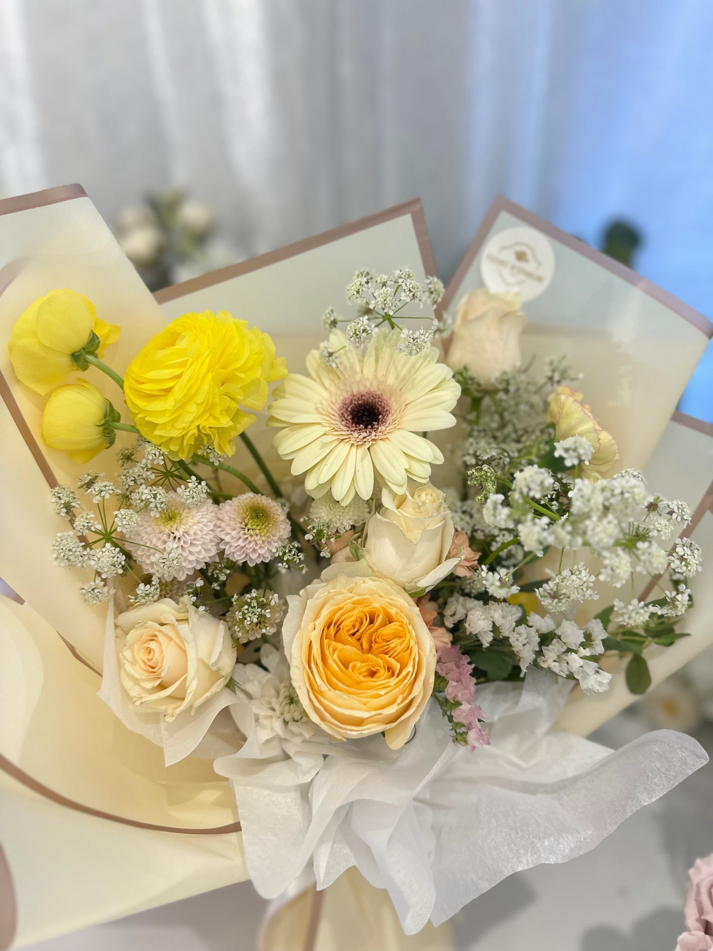Sunny Blooms Arrangement - Fresh Flowers