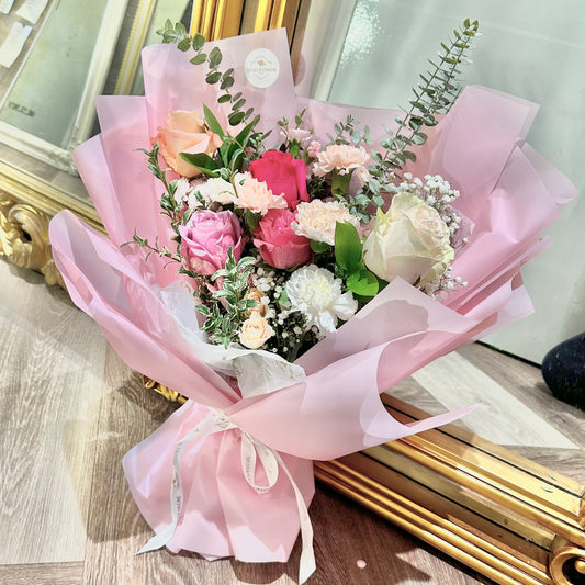 Pink Pop Arrangement - Fresh Flowers