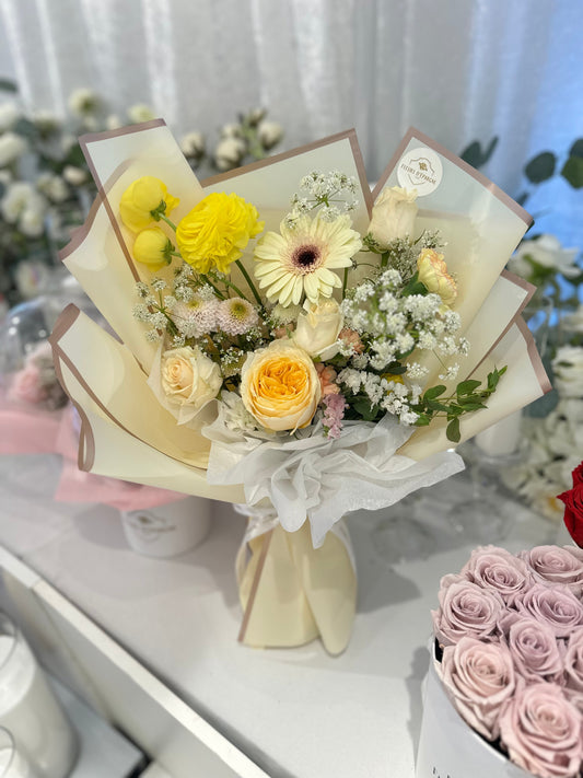 Sunny Blooms Arrangement - Fresh Flowers