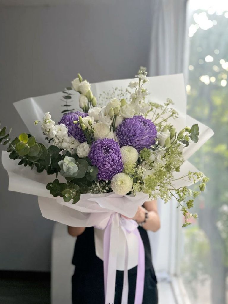 Purple Breeze Arrangement - Fresh Flowers