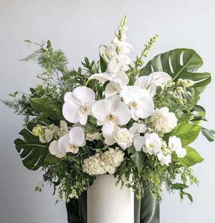 Tropical Garden Vase Arrangement - Fresh Flowers