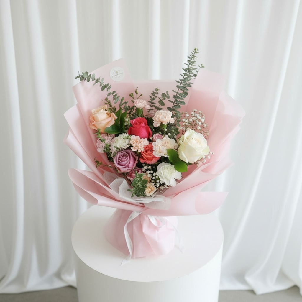 Pink Pop Arrangement - Fresh Flowers