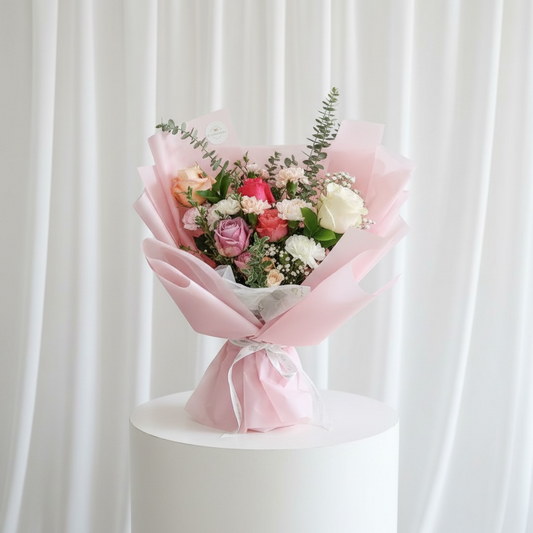 Pink Pop Arrangement - Fresh Flowers