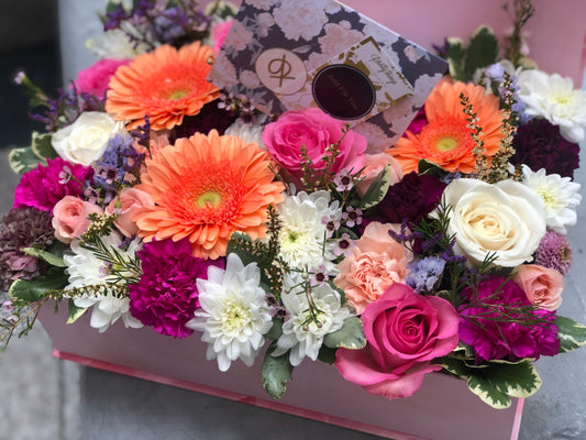 pink cheerful flowerbox 