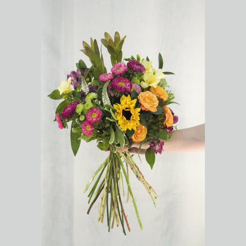 cheerful hand tied bouquet 