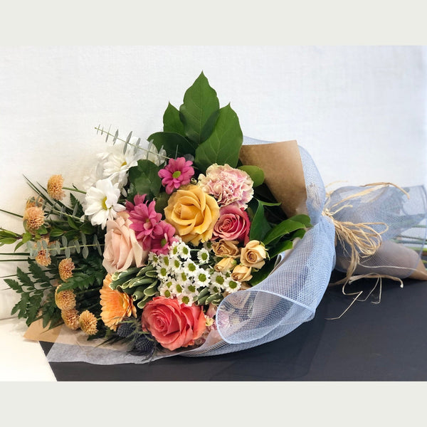 fresh, local flowers hand-tied bouquet same day delivery