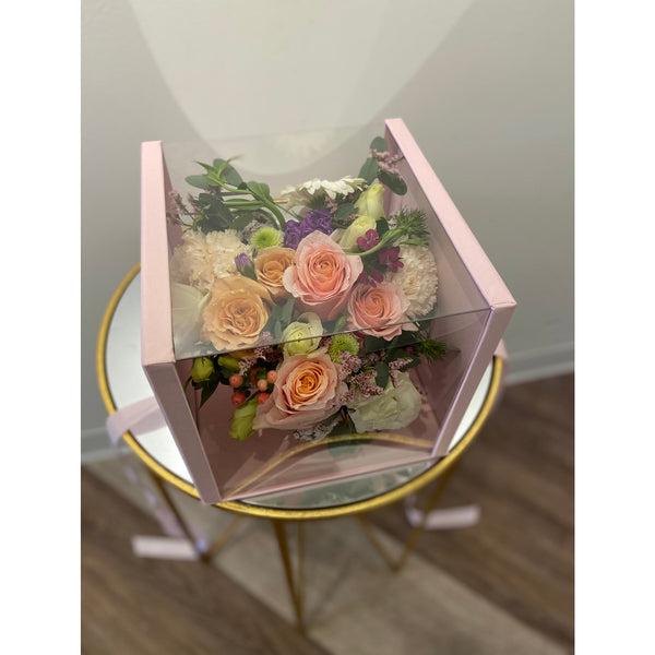 Pink Floral Heart Box