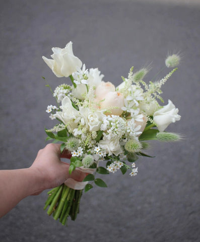 Small white bridal bouquet