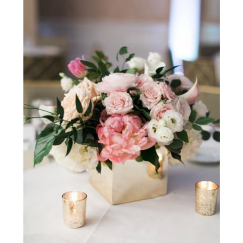 Pink and Gold Centerpiece