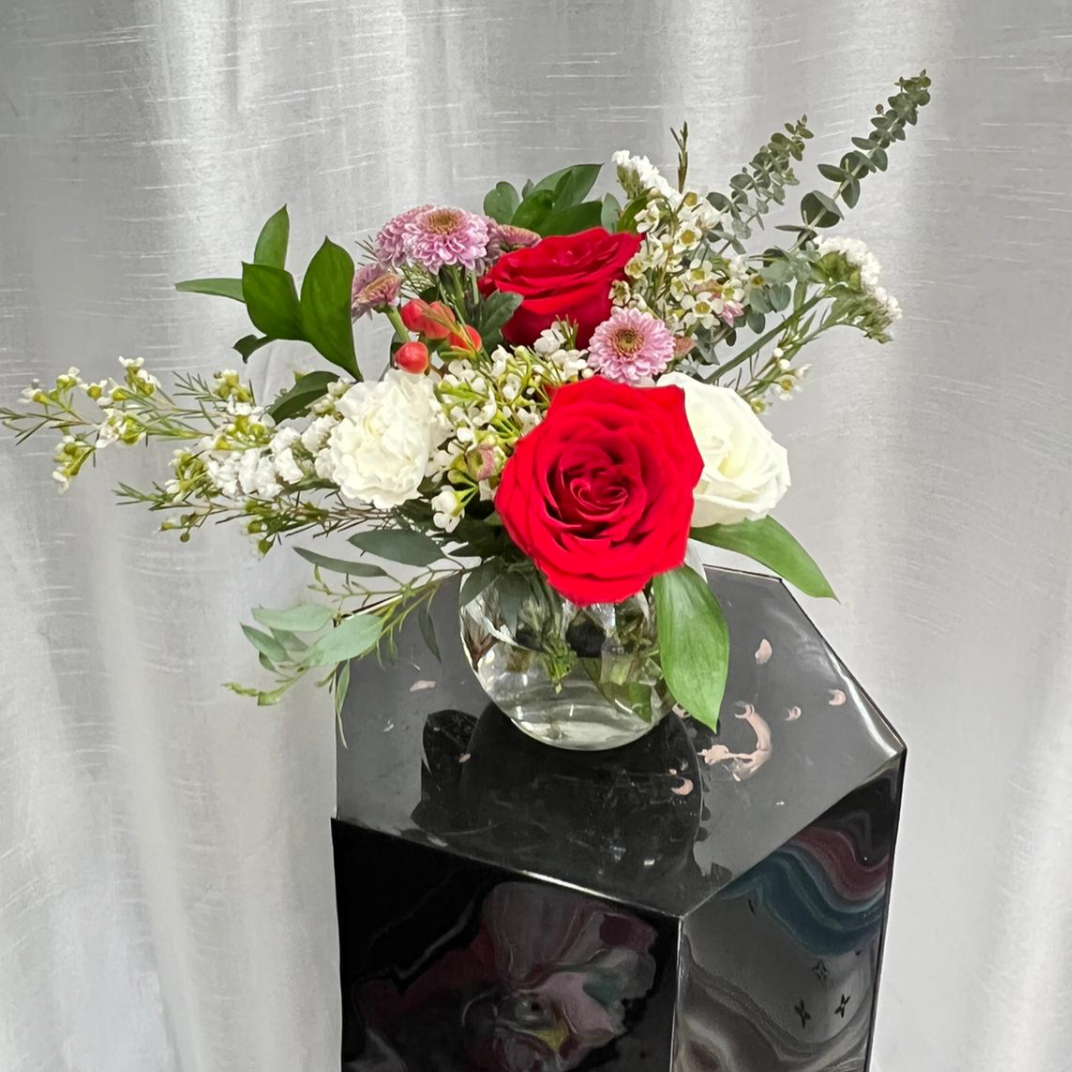 Red Star Vase Arrangement