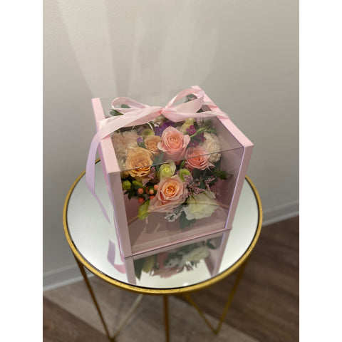 Pink Floral Heart Box